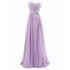 Strapless A-Line Chiffon Bridesmaid Dress With Beading Crystals and Pleats Corset Back