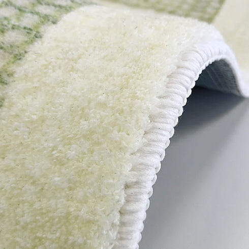 Plant Pattern Round Carpet Plush Lounge Rug for Living Room and Bedroom