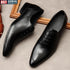 Italian Handmade Men's Oxford Shoes Real Calf Leather Classic Brogue Business Wedding Dress Shoes
