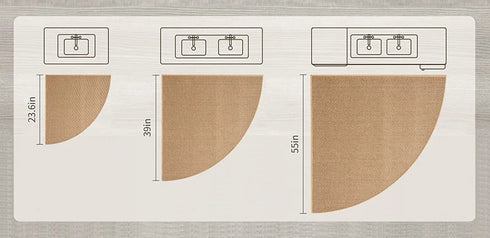 Kitchen Rugs and Mats Non Skid Washable Absorbent Runner Rugs for Kitchen Sink Area