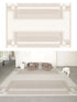Artistic Luxury Large Living Room Carpet Comfortable Soft Bedroom Rug Minimalist Design