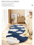 Shaped Bedroom Carpet Soft Modern Home Decoration Aesthetics Cloud Rug
