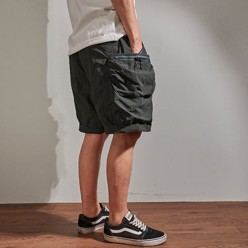 Summer Loose-Fitting Cargo Shorts Men's Fashion Casual Pants Multi-Pocket Quick-Dry Outdoor Wear