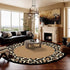 Leopard Print Round Carpet Decoration for Living Room Area Rugs Non-Slip Floor Mats