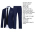 1 Set Men Jacket Pants Solid Color Turndown Collar Slim Fit Business Suit Set for Wedding Office