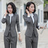 Elegant Long Sleeve One Button Business Suit for Women - Stylish Office Lady Attire for Formal Events and Professional Settings