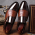 Elegant Slip-On Formal Dress Shoes for Men - Plus Size Pointed Toe Wedding and Business Casual Footwear