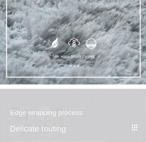 Plush Round Rug Mat for Living Room and Bedroom Home Decor