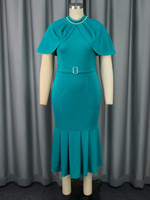 Elegant Church Dresses for Women Mermaid Cap Sleeves Modest Gowns