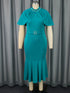 Elegant Church Dresses for Women Mermaid Cap Sleeves Modest Gowns