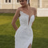 Celebrity Satin Mermaid Women Bridal Gowns Floral Print Wedding Dresses