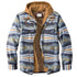 Men's Casual Plaid Hooded Zipper Jacket - Cozy Winter Outerwear for Stylish Adventures