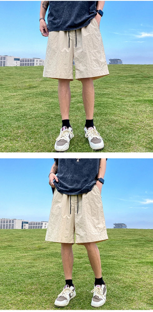 Men's Shorts Pants Summer Casual Drawstring Baggy Trousers