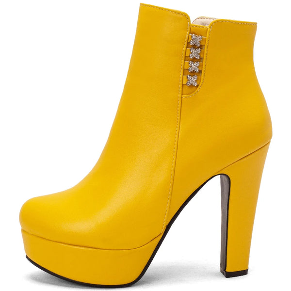 Big Size 50 Luxury Short Boot Female Elegant Ankle Boots