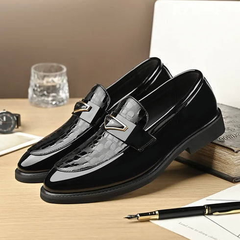 Large Size Men's Dress Shoes Soft Sole Casual Wedding Footwear