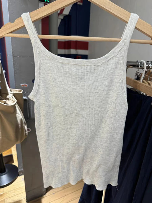 Chic Ribbed Cotton Crop Top for Women - Cute Sleeveless Camisole for Summer, Slim Fit Y2K Aesthetic Streetwear Crop Top, Perfect for Vintage and Kawaii Styles