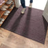 Absorbent Striped Indoor/Outdoor Mat: Entryway and Patio Floor Protector