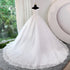 Plus Size Off Shoulder Lace Mermaid Wedding Dress With Train, Vintage Appliques Gown