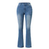 Women's Stretch Boot Cut Jeans Slim Fit Hip-Lifting Denim Trousers