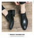 Men's Fashion Derby Shoes Lace-Up Business Office Dress Shoes for Weddings and Formal Events