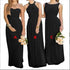 A-Line Chiffon Bridesmaid Dresses Elegant Floor-Length Sleeveless Gown For Wedding Party Occasion