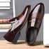 Elegant Men's Formal Oxfords - Slip-On Leather Loafers for Business, Weddings, and Parties - Comfortable Casual Shoes for Every Occasion