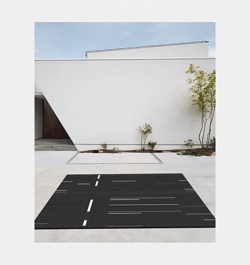 Modern Minimalist Large Area Rug for Living Room and Bedroom Decor