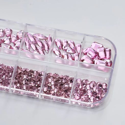 Luxury Nail Art Decoration with Mixed Rhinestones and Crystal Gems for Stunning Manicure Accessories - Perfect for Fall Season Nails