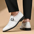 Italian Buckle Loafers for Men Stylish Leather Casual Dress Shoes for Business and Leisure