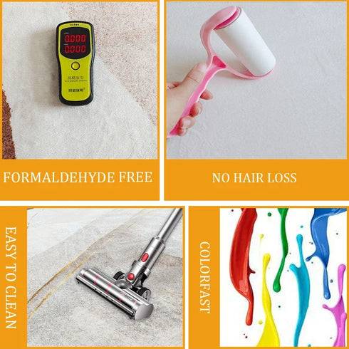 Geometric Round Carpet for Living Room Modern Luxury Home Decor Area Rug Non-Slip Mat