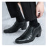 Leather Men's Elevator Oxford Dress Shoes for Wedding and Business Occasions