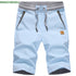 Linen Mens Shorts Casual Bermuda Beach Shorts for Men