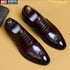 Genuine Cow Leather Brogue Oxford Shoes for Men Vintage Handmade Casual Flats