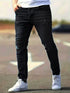 Distressed Skinny Jeans For Men Slim Fit Denim Biker Holes Mens Jeans