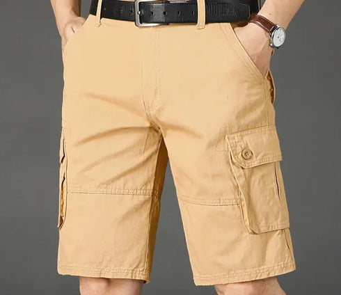 Khaki Half Men's Cargo Shorts Bermuda Designer Jogger Pants