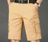 Khaki Half Men's Cargo Shorts Bermuda Designer Jogger Pants
