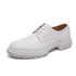 Luxury White Leather Oxford Shoes for Men - Stylish Formal Business Wedding Dress Footwear with Thick Bottom Casual Moccasins