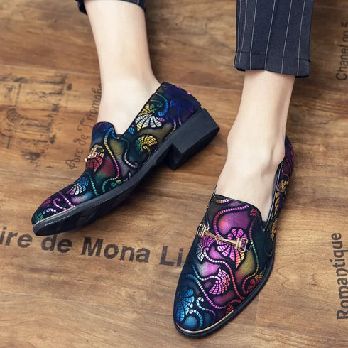 Stylish Italian Leather Dress Loafers for Men - Elegant Slip-on Moccasins Perfect for Business, Weddings, and Parties - Premium Formal Footwear for Every Occasion