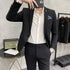 Men's Two-Piece Wedding Suit Business Casual Ensemble with Trousers