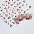 5D Embossed Nail Art Stickers - Semi-Transparent White Bowknots Adhesive Sliders for Creative Manicure Decorations and Nail Art Accessories