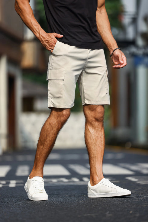 Men's Plain Casual Comfy Cargo Shorts for Summer Clothing