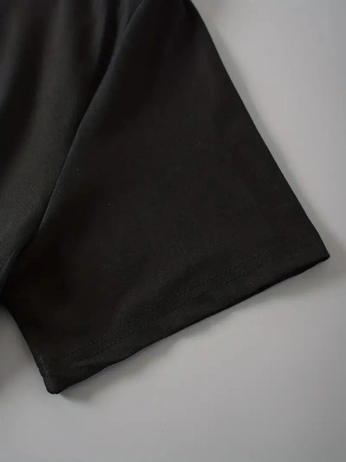 Letter Print Crew Neck T-shirt, Casual Short Sleeve T-shirt For Spring & Summer, Women's Clothing