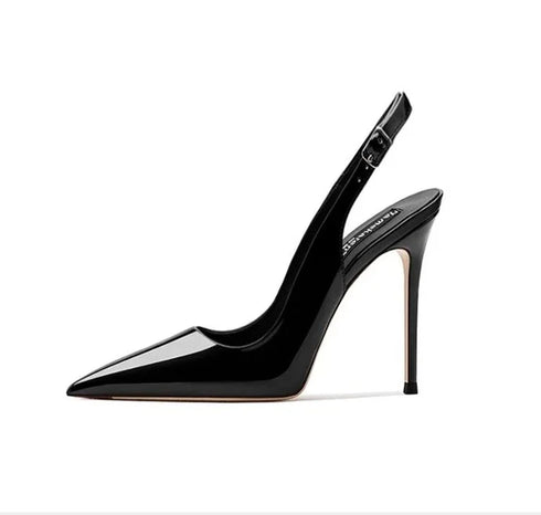 Sexy Pointed Toe Patent Strappy Party Sandals For Women
