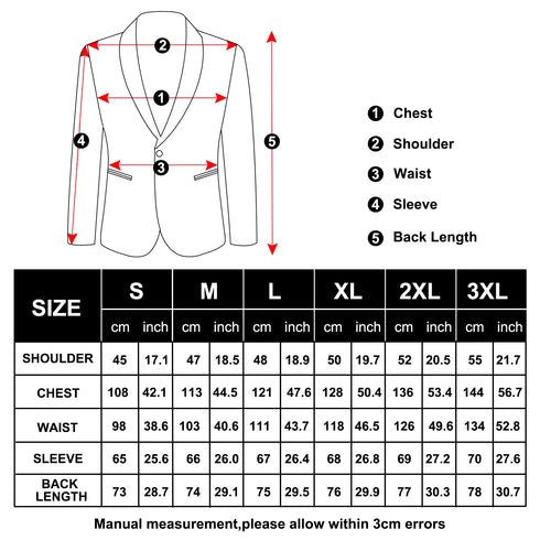 Men's Slim Fit Single Button Paisley Blazer Jacket for Business, Party, Wedding, and Prom - Stylish Formal Wear for All Seasons