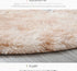 Plush Round Rug Mat for Living Room and Bedroom Home Decor