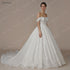 BEPEITHY Customized Luxury Strapless A Line Glitter Wedding Dresses