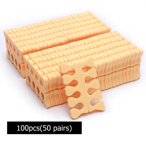 Ultimate Nail Art Foam Toe Separators for Manicure and Pedicure - Soft Sponge Finger Coating Tools in Bulk (100/200/400 Pieces)