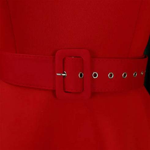 Elegant Women Party Dresses A Line with Waist Belt for Classy Office and Wedding Guests