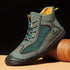 Retro Hand-Stitched Leather Ankle Boots for Men - Casual Autumn Footwear