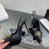 French Temperament Bow Pointed Toe Thin Heels For Women